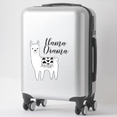 Trendy Modern Llama Sketch Llama Drama Script Sticker (Koffer)