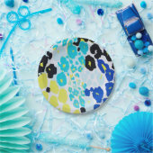 Trendy modern luipaard patroon papieren bordje (Feest)
