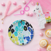 Trendy modern luipaard patroon papieren bordje (Feest)