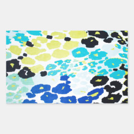 Trendy modern luipaard patroon rechthoekige sticker