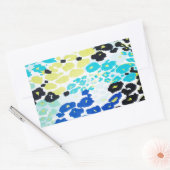 Trendy modern luipaard patroon rechthoekige sticker (Envelop)