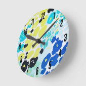 Trendy modern luipaard patroon ronde klok (Hoek)