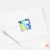 Trendy modern luipaard patroon vierkante sticker (Envelop)