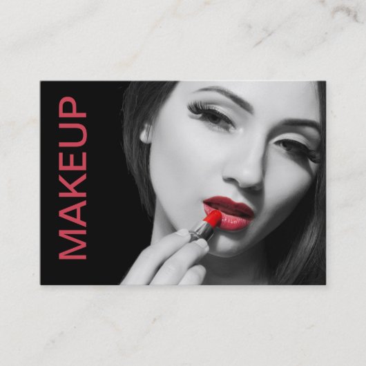 Trendy Modern Makeup Artiest Visitekaartjes (Voorkant)