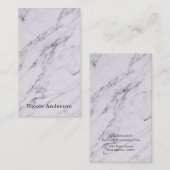 Trendy Modern Marble Elegant Chic Glam Visitekaartje (Voorkant / Achterkant)