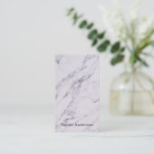 Trendy Modern Marble Elegant Chic Glam Visitekaartje (Staand voorkant)