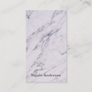Trendy Modern Marble Elegant Chic Glam Visitekaartje