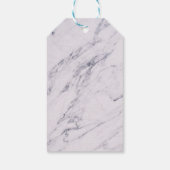 Trendy Modern Marble Elegant Wedding Favor Cadeaulabel (Achterkant)