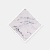 Trendy Modern Marble Elegant Wedding Party Servet (Hoek)