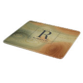 Trendy Modern Marble Monogram Snijplank (Hoek)