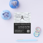 Trendy Modern Marble Yoga Class Adverteren Flyer (Enkel)