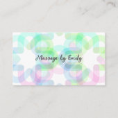 Trendy Modern Massage Appointment Business Cards  Visitekaartje (Voorkant)