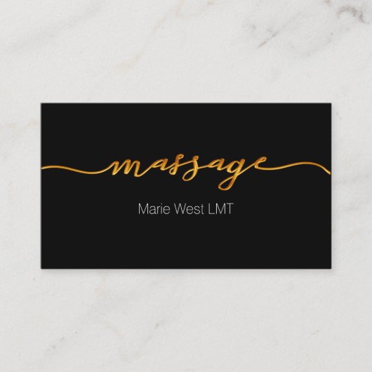 Trendy Modern Massage Services Visitekaartje (Voorkant)