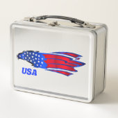 Trendy Modern Metal Lunch Box (Voorkant)
