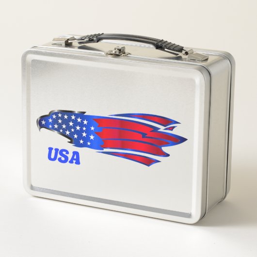 Trendy Modern Metal Lunch Box (Voorkant)