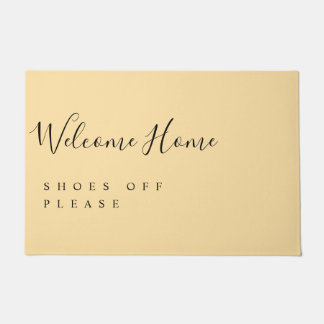 Trendy Modern Minimal Welcome Shoes Off  Deurmat