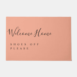 Trendy Modern Minimal Welcome Shoes Off  Deurmat