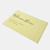 Trendy Modern Minimal Welcome Shoes Off  Deurmat (Schuin)