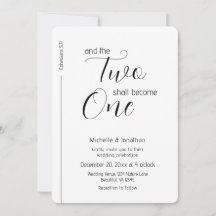 Trendy Modern Minimalist Christelijk Wedding