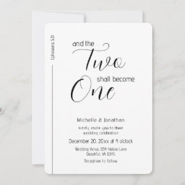 Trendy Modern Minimalist Christelijk Wedding Kaart