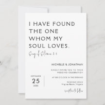 Trendy Modern Minimalist Christelijk Wedding