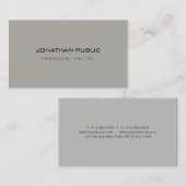 Trendy Modern Minimalist Design Elegant Sjabloon Visitekaartje (Voorkant / Achterkant)