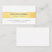 Trendy Modern Minimalist Elegant Simple Sjabloon Visitekaartje (Voorkant / Achterkant)