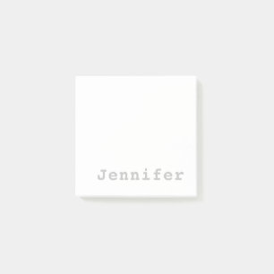 Trendy Modern Minimalist Professional Chic Name Post-it® Notes