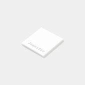 Trendy Modern Minimalist Professional Chic Name Post-it® Notes (Schuin)