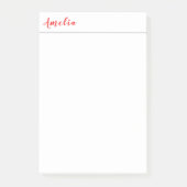 Trendy Modern Minimalist Professional Chic Post-it® Notes (Voorkant)