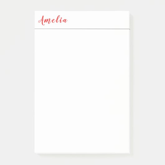 Trendy Modern Minimalist Professional Chic Post-it® Notes (Voorkant)