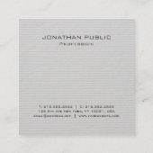 Trendy Modern Minimalist Professional Elegant Vierkante Visitekaartje (Achterkant)
