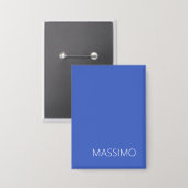 Trendy Modern Minimalist Professional Name Button (Voorkant / Achterkant)