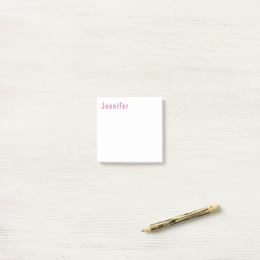 Trendy Modern Minimalist Professional Post-it® Notes (Op bureau)