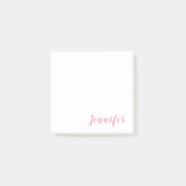 Trendy Modern minimalist Professional Roze Post-it® Notes (Voorkant)