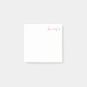 Trendy Modern minimalist Professional Roze Post-it® Notes (Voorkant)