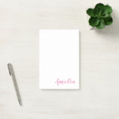 Trendy Modern minimalist Professional Roze Post-it® Notes (Kantoor)
