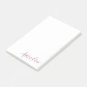 Trendy Modern minimalist Professional Roze Post-it® Notes (Schuin)