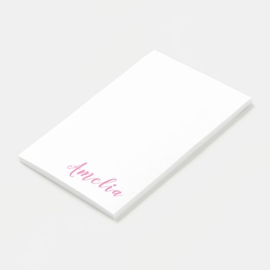 Trendy Modern minimalist Professional Roze Post-it® Notes (Schuin)
