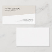 Trendy Modern Minimalist Professional Sjabloon Visitekaartje (Voorkant / Achterkant)
