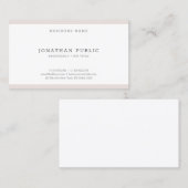 Trendy Modern Minimalist Professioneel Elegant Coo Visitekaartje (Voorkant / Achterkant)