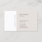 Trendy Modern Minimalist Professioneel Elegant Coo Visitekaartje (Voorkant)