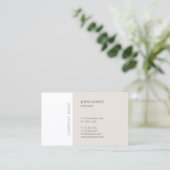 Trendy Modern Minimalist Professioneel Elegant Coo Visitekaartje (Staand voorkant)