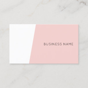 Trendy Modern Minimalist Sjabloon Blush Pink Visitekaartje