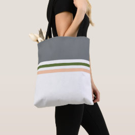 Trendy Modern minimalIst strepen gestreept Tote Bag