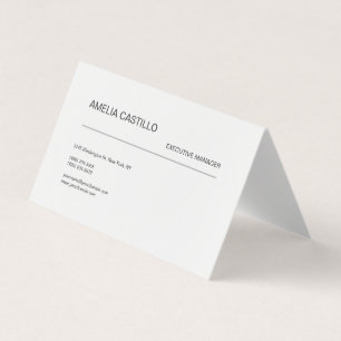 Trendy Modern Minimalist Visitekaartje