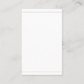 Trendy Modern Minimalistisch Design Chic Plain Lux Visitekaartje (Achterkant)