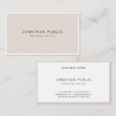 Trendy Modern Minimalistisch Elegant Eenvoudig Ont Visitekaartje (Voorkant / Achterkant)