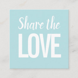 Trendy modern minimalistisch verwijzingsvisitekaar vierkante visitekaartje