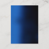 Trendy Modern Monogram Blue Visitekaartje (Achterkant)